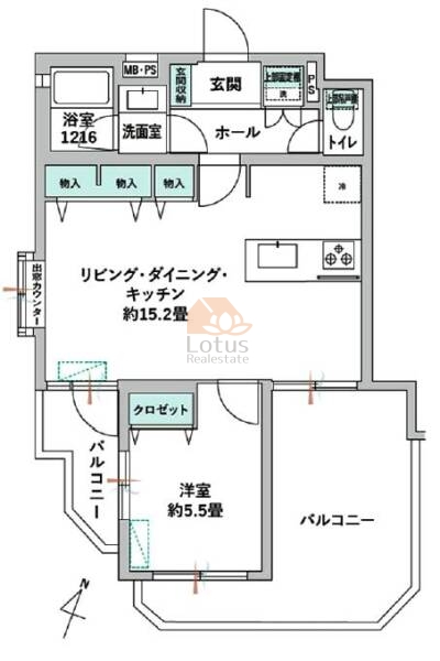 日神パレス高円寺404間取図