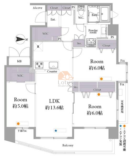 ディナスカーラ五反野604間取図