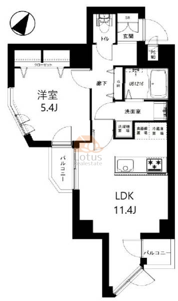 ビューパレー新宿新都心209間取図