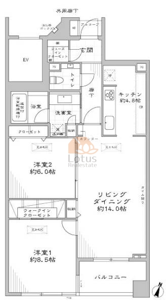 市谷逢坂テラス207間取図