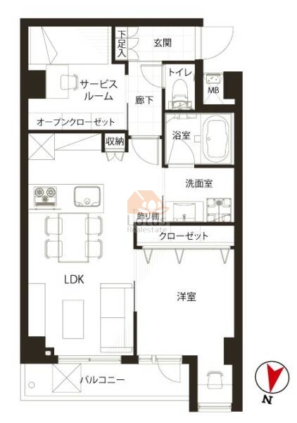 スカイコート神楽坂参番館310間取図