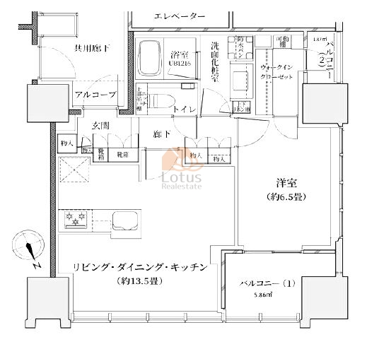 プラウド新虎通り601間取図