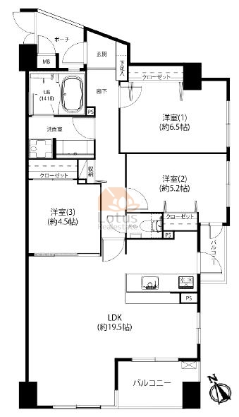 フェアロージュ永福町204間取図