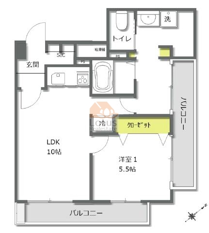 日本橋センチュリー21503間取図