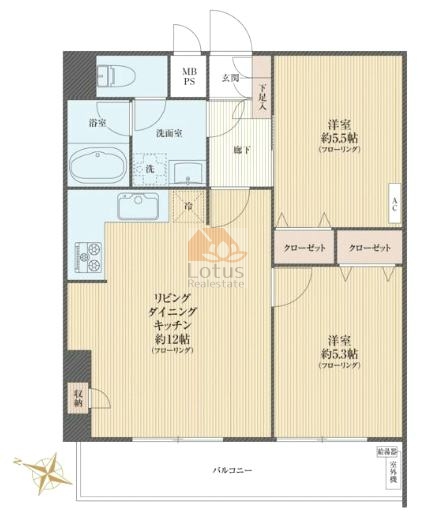 インパレス志村2階間取図