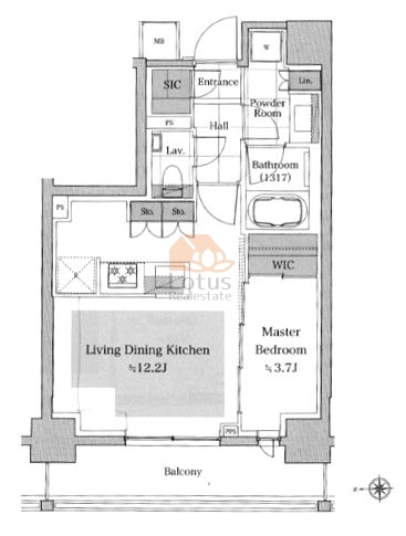 ディアナコート池田山公園509間取図