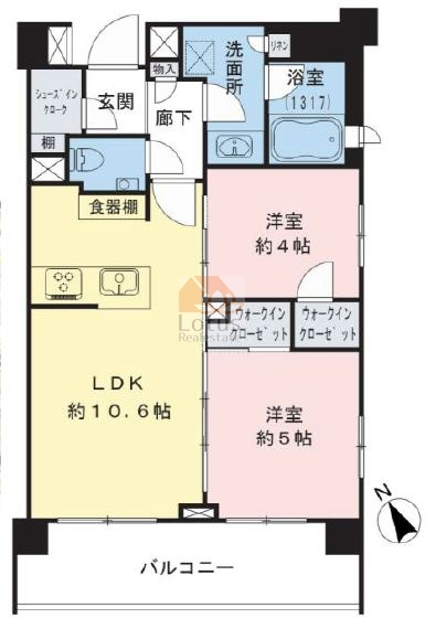 クリオラベルヴィ王子5階間取図