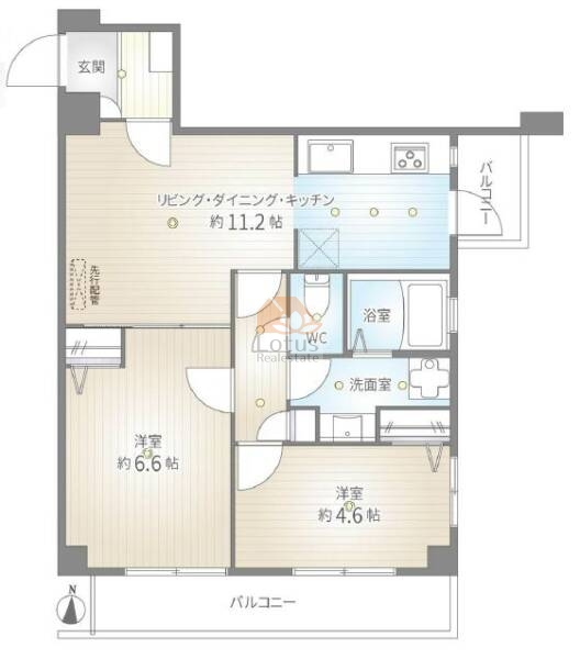 シュロス錦糸町402間取図