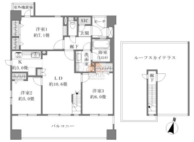 プライマリー本所吾妻橋1101間取図