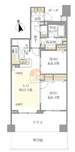 大崎南パークハウス105間取図