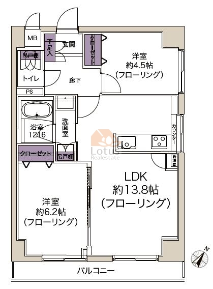 シャンボール日本橋303間取図