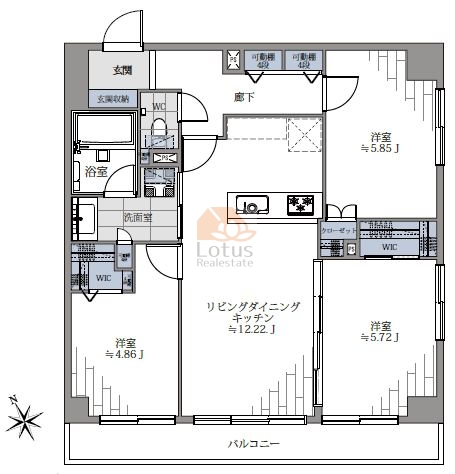 ライオンズマンション浅草寿町403間取図