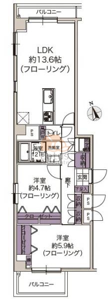 マンションヴィップ東日本橋702間取図