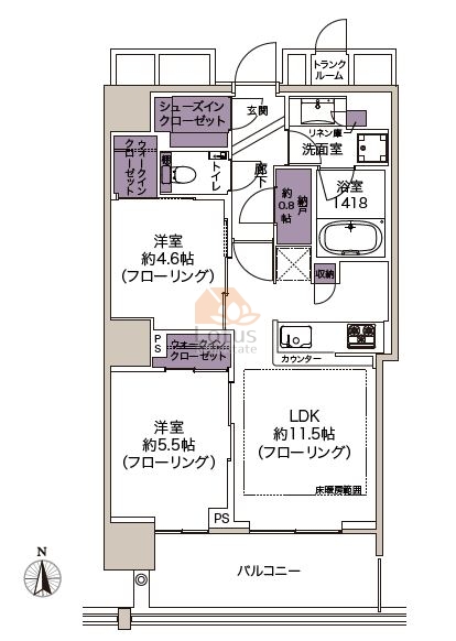 文京ガーデンザサウス503間取図