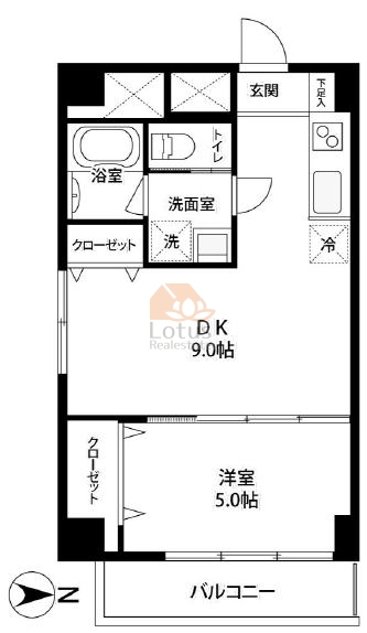 三田桜台第３コーポ806間取図