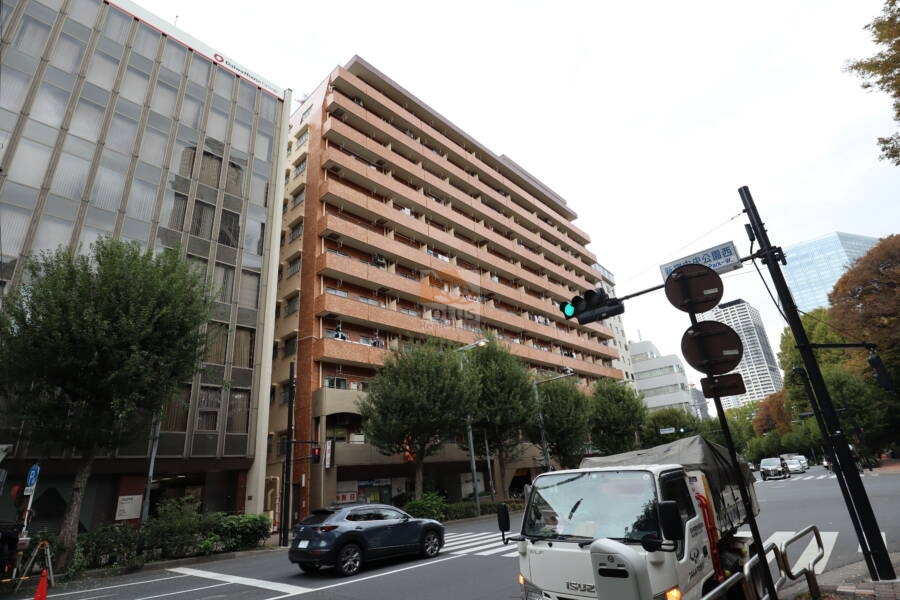 永谷リヴュール外観1｜永谷リヴュール新宿は昭和53年築、13階建てのマンションです。