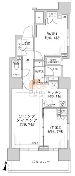 ローレルアイ千代田淡路町1504間取図