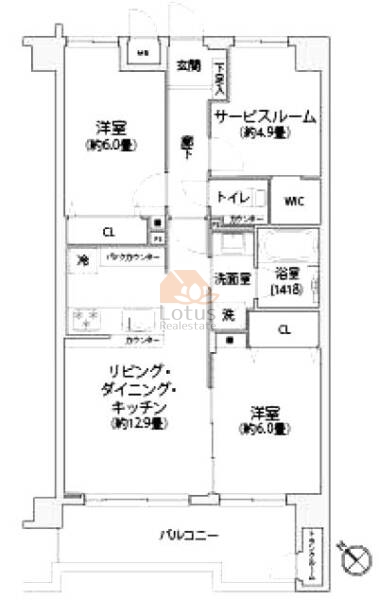 マイキャッスル西葛西402間取図