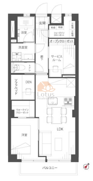 秀和参宮橋レジデンス503間取図