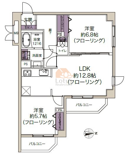 サンヴェール亀有501間取図