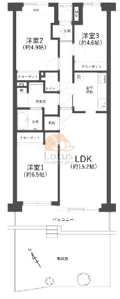 船堀パークホームズ112間取図