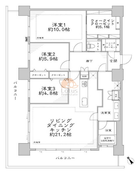 パークタワー品川ベイワード1106間取図