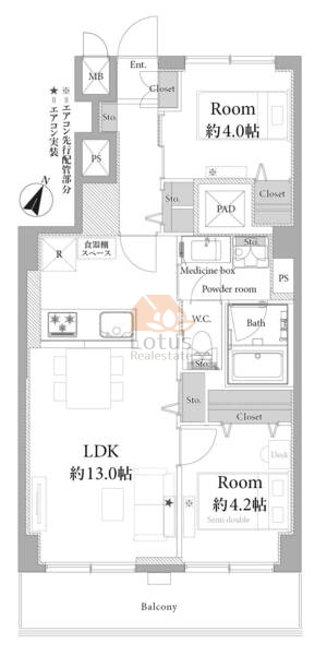 藤和東中野コープ5-5間取図