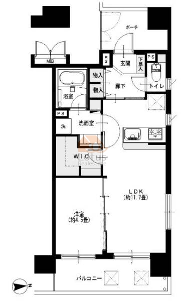 ダイアパレス西浅草グランマジェスト803間取図