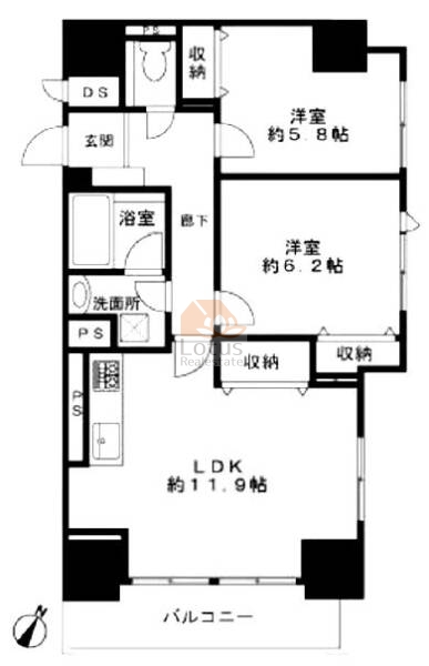 ソネット上池袋303間取図