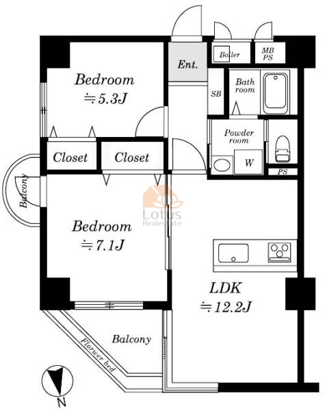 山屋東陽ハイツ902間取図