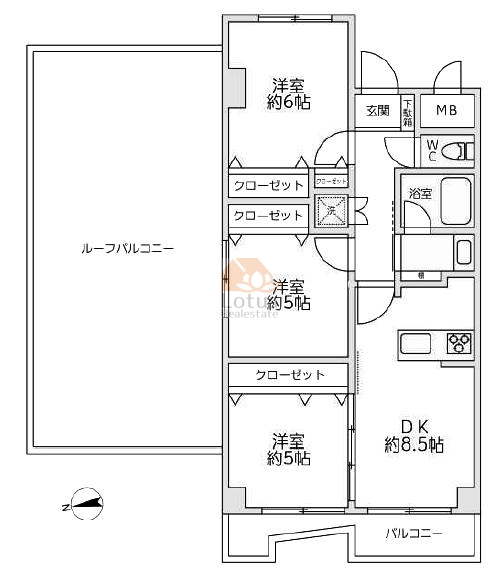 トーア南砂マンション606間取図