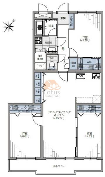 パークハイム白山204間取図