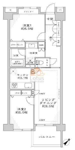 グランスイート文京小石川511間取図