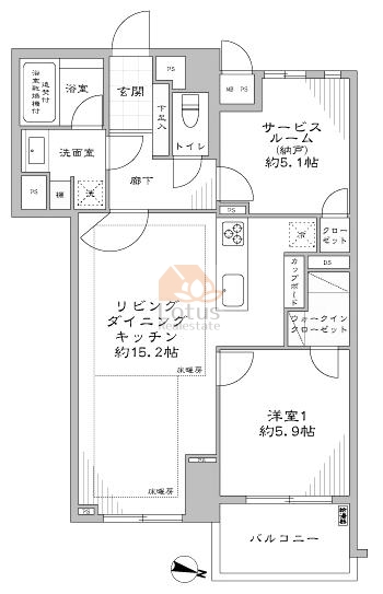 ルシェール代官山503間取図