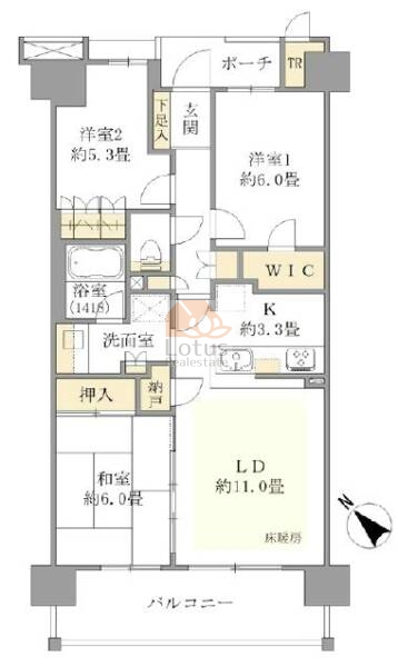 オーベル葛西ベイパークス211間取図