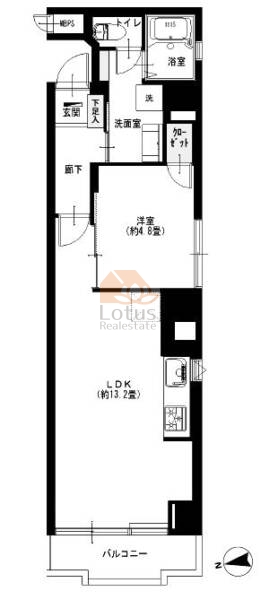 東海ホーム富岡八幡301間取図