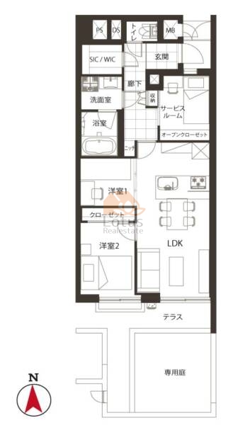 代々木ニューハイツ111間取図