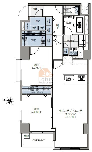 トーカングランドマンション音羽606間取図