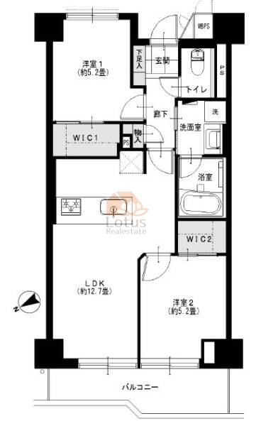 シャンボール三田720間取図