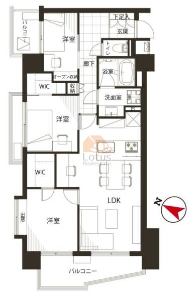 日暮里サニーコート702間取図