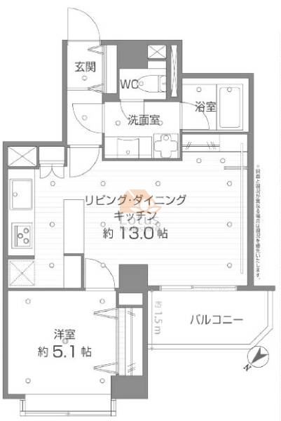 サンフローラハイツ渋谷302間取図