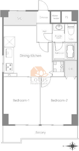 豊栄北千住マンション1001間取図