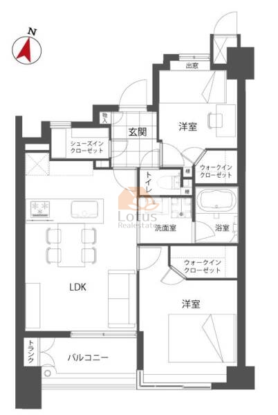 セザール亀戸東公園402間取図