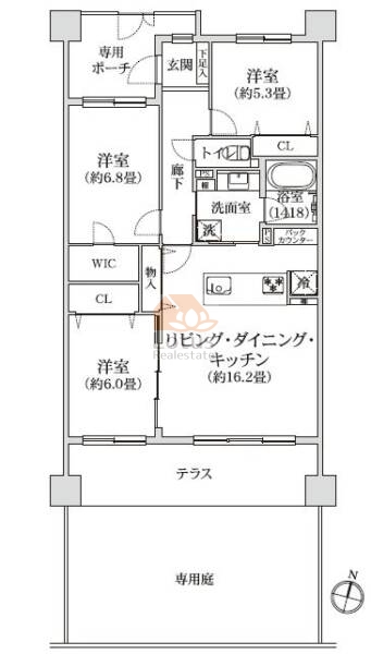 ドラゴンマンション亀有壱番館108間取図