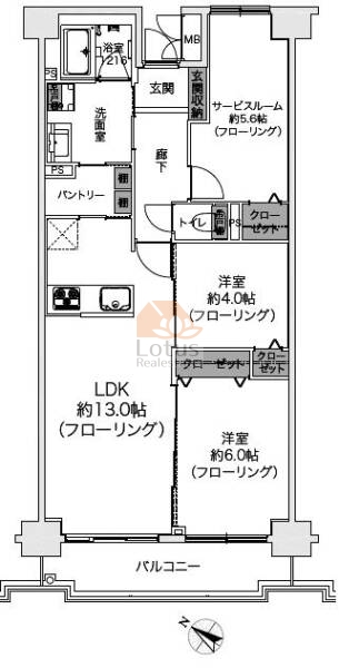 東大島ファミールハイツ310間取図