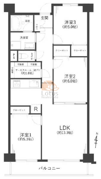 コンドミニアム仙台堀パーク315間取図