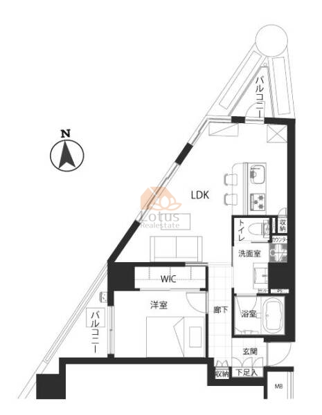 フリーディオ四谷三丁目501間取図