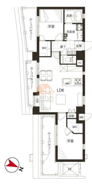 ダイアパレス駒込802間取図