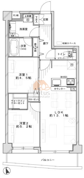 マイキャッスル東長崎404間取図