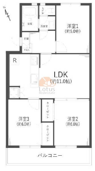 町屋ハイム103間取図